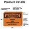 Signmission Danger Area Under Construction Do Not Enter OSHA Warning Sign, Vinyl Decal, 24in W x 18in L, 2PK OS-2PACK-WS-D-1824-L-12034 - alternate 4